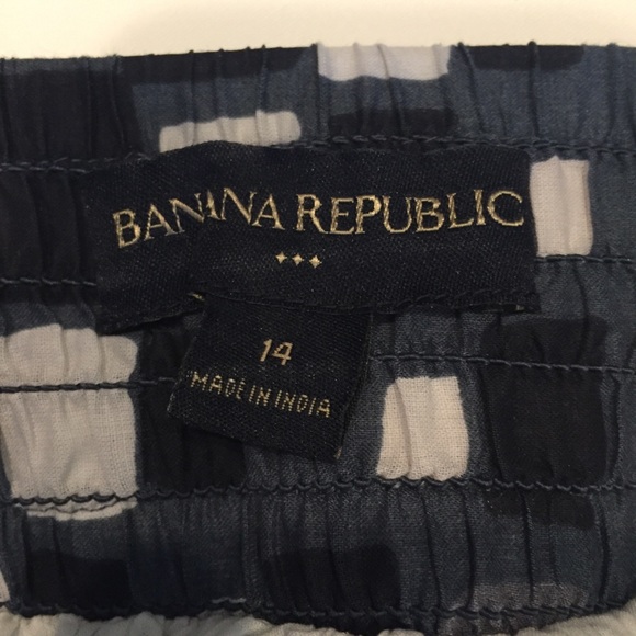 Banana Republic Factory Grey Print Cotton Skirt 14 - Picture 4 of 6